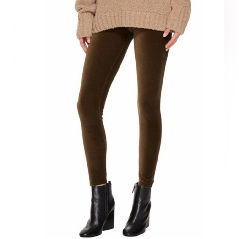 VINCE brown corduroy stretch leggings XS